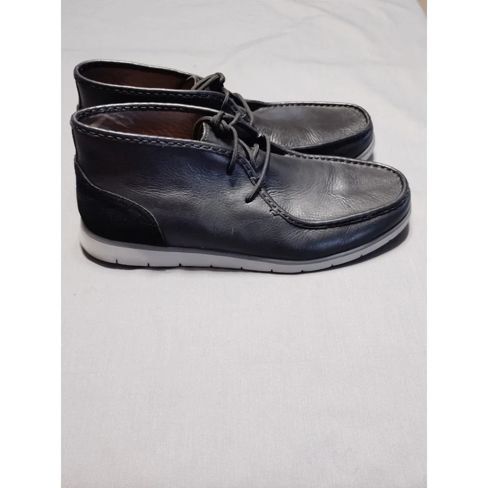 UGG Treadlite Hendrickson Black Leather/Moc-toe Chukka Boot Shoe 1017281‎ Men 15